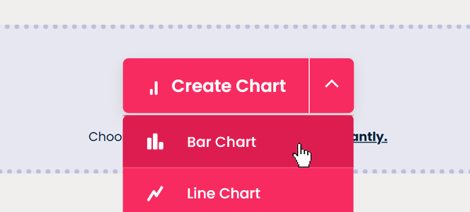 Chart type selection